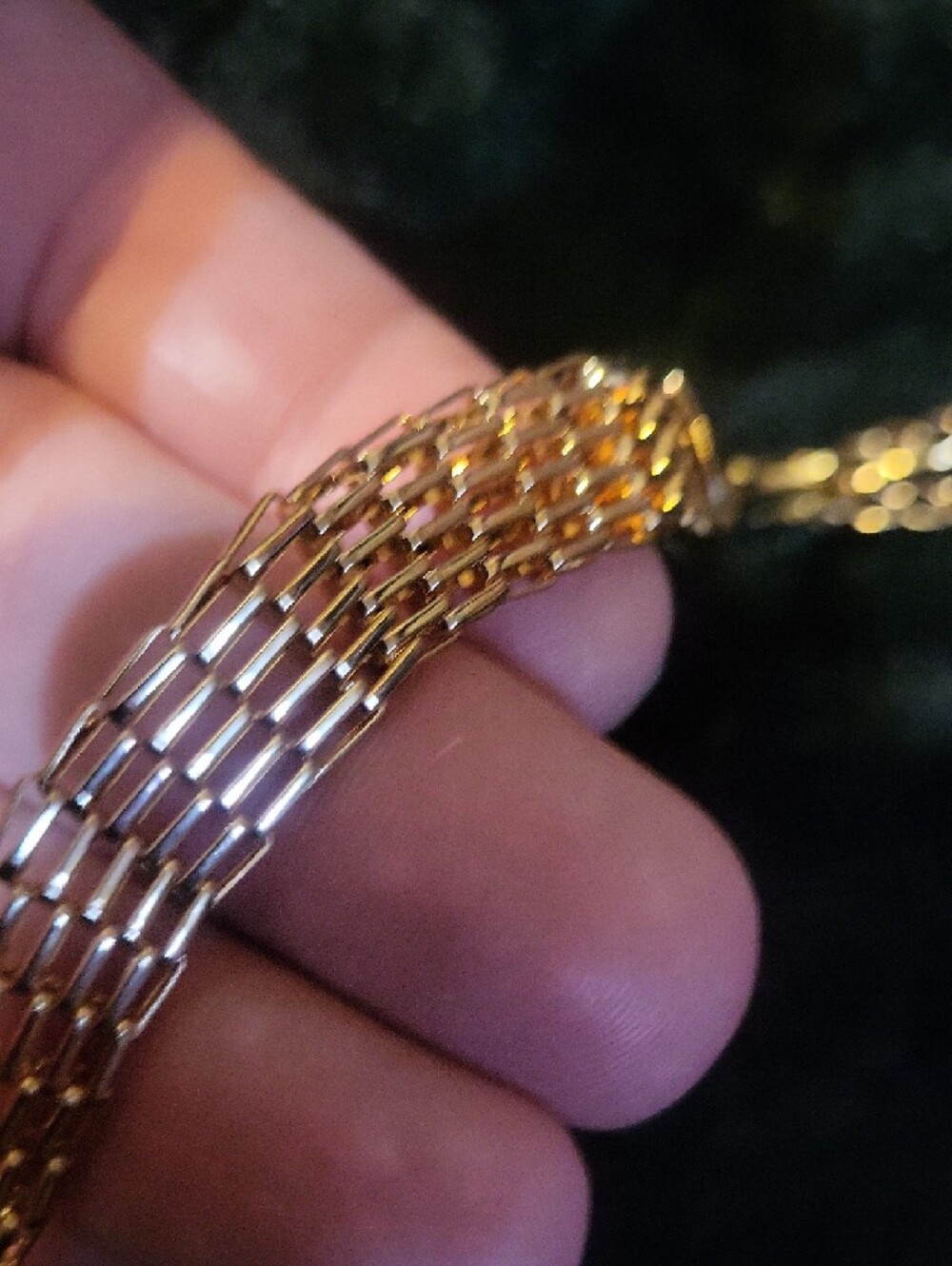 Gold-Plated Women's Statement Necklace with Blush Stones - Picture 5 of 5